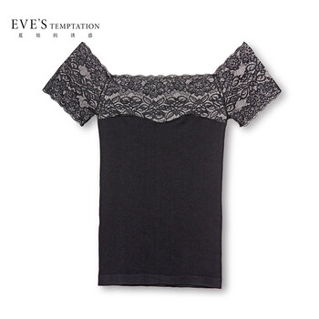 夏娃的誘惑（EVE'S temptation） 蕾絲 短袖 T恤 女 一字領(lǐng)