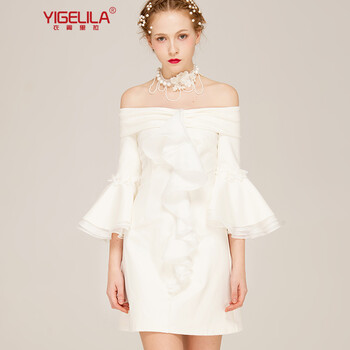 衣閣里拉（YIGELILA） 純色  連衣裙