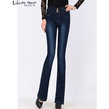 自由探戈（Liberty tango） 高腰 喇叭褲 女 長(cháng)褲 休閑褲