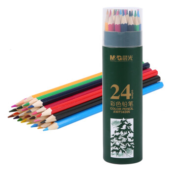 晨光（M&G）AWP34305木质彩色铅笔彩铅24色/筒