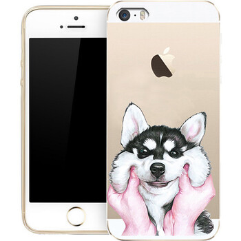 iphone5手機殼硅膠卡通