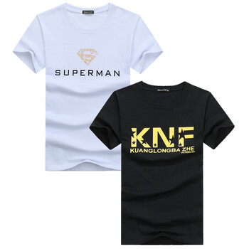 傲信鳥(niǎo) 短袖 男士T恤 金超人白色+KNF黑色 