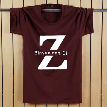 賓宇兄弟（BINYUXD） 短袖 男士T恤 大Z酒紅色 