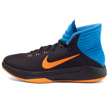 耐克（NIKE）籃球鞋黑亮橘橙相片藍(lán)844788-003/高幫 42