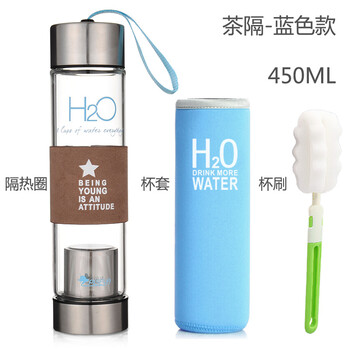 創(chuàng)意雙層玻璃茶杯，讓你愛上喝水
