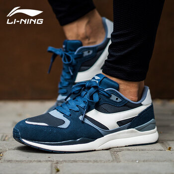 李寧（LI-NING）跑步鞋-1濁普藍(lán)/火石藍(lán) 35以下