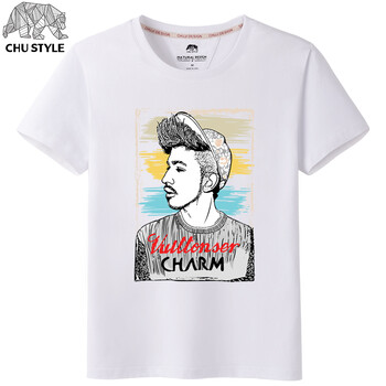 初己（CHUJI） 短袖 男士T恤 白色(顏值逆天) XL，L，XXXL，M，XXL
