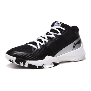 李寧（LI-NING）籃球鞋-1新基礎(chǔ)黑/基礎(chǔ)白/銀灰色 40