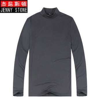 杰尼斯頓（Jenny Stone） 長袖 男士T恤 灰色 S，XL，L，M，XXL