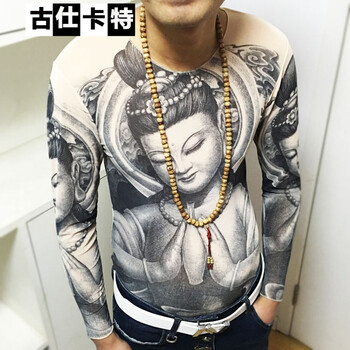 古仕卡特（GUSSKATER） 長袖 男士T恤 20 XXL