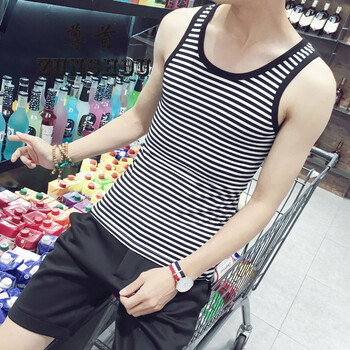 尊首（ZUNSHOU） 無(wú)袖 男士T恤 黑色 M