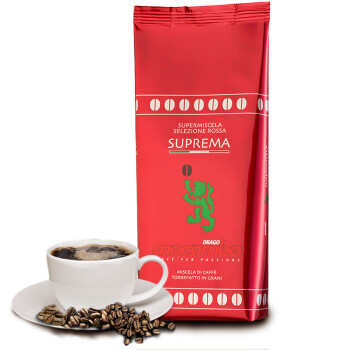 德国进口意式浓缩咖啡 德拉戈·莫卡波（Drago Mocambo）超醇咖啡豆 1kg/袋（中度烘焙）