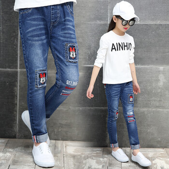 米之果童装女童套装2017春款背带裤中