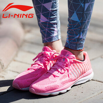李寧（LI-NING）跑步鞋熒光莓紅/熒光炫粉 35以下