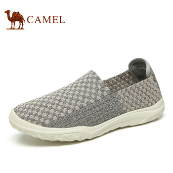 駱駝（CAMEL）男士A712304210 淺咖 男鞋 39