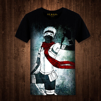 qoqozozo 短袖 男士T恤 卡卡西黑1 S