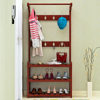 室內衣架實(shí)木落地