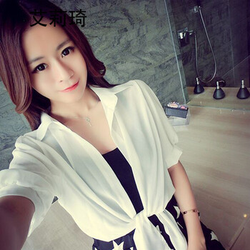 艾莉琦 立領(lǐng) 五分袖 女 短外套 褶皺