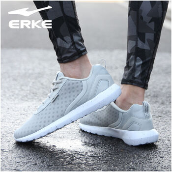 鴻星爾克（ERKE）跑步鞋淺灰 39