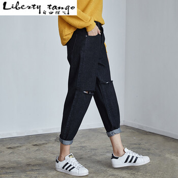 自由探戈（Liberty tango） 中腰 直筒褲 女 九分褲 牛仔褲