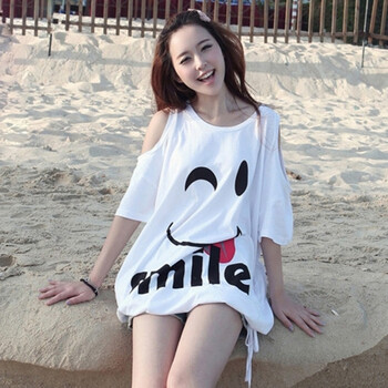 洛錦 印花 短袖 T恤 女 圓領(lǐng)