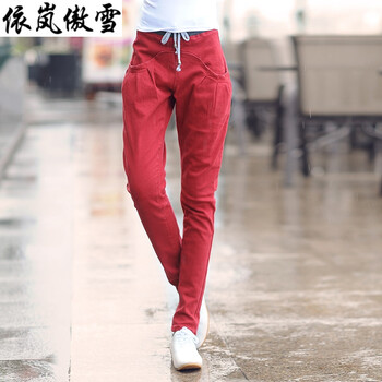 依嵐傲雪 中腰  女 長(zhǎng)褲 牛仔褲