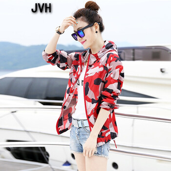 JVH 連帽 長袖 女 短外套 