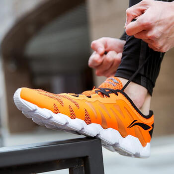 李寧跑步鞋-1熒光耀橙/熒光蜜橙/基礎白 42