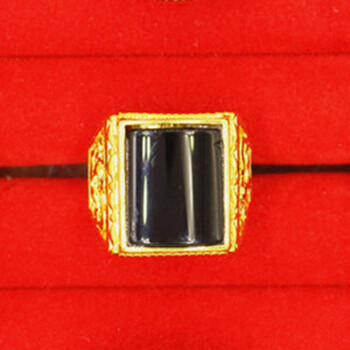 仿金戒指男
