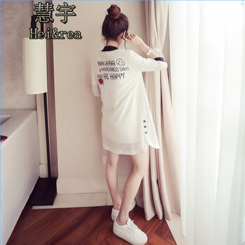 慧宇（Hei&Rea） 圓領(lǐng) 長袖 女 短外套 紐扣