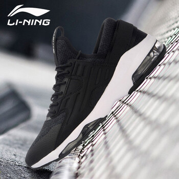 李寧（LI-NING）跑步鞋-3新基礎(chǔ)黑/檀黑色/基礎(chǔ)白 35