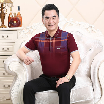 泉幻 短袖 男士T恤 D015紅色 