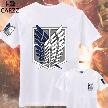 卡致（CARZZ） 短袖 男士T恤 白T藍(lán)白 
