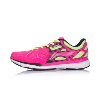 李寧（LI-NING）跑步鞋熒光果粉/熒光嫩綠 35.5