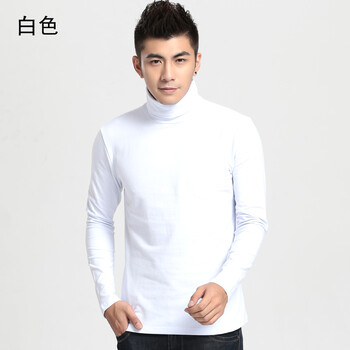 白描（whitedraw） 長(zhǎng)袖 男士T恤 白色 