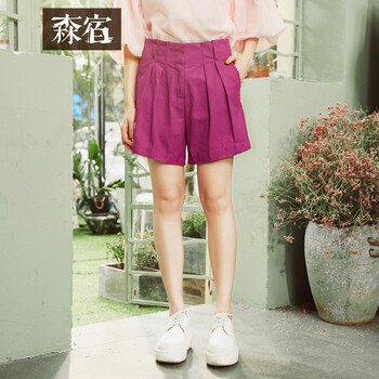森宿 中腰 直筒褲 女  休閑褲