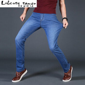 自由探戈（Liberty tango） 直筒褲 商務休閑 男士牛仔褲