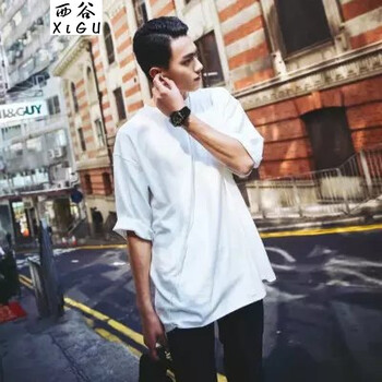 西谷（xigu） 七分袖 男士T恤 1號(hào)白色 XXL