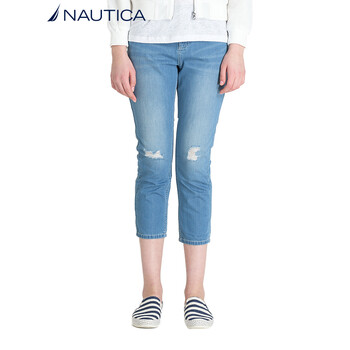 諾帝卡（NAUTICA）  直筒褲 女 九分褲 牛仔褲