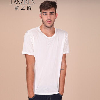藍(lán)之蓓（LANZIBES） 短袖 男士T恤 白色 XL，L，M，XXL