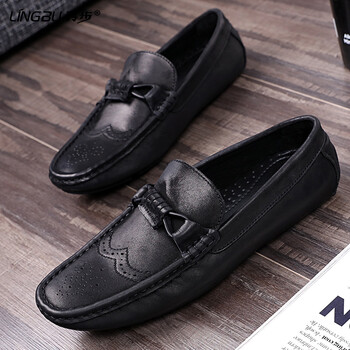 羚步（LiNGBU）男士黑色 40