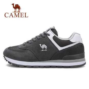 駱駝（CAMEL）跑步鞋灰/白    A732345535 38