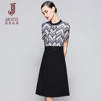 經(jīng)典故事（JANE STORY）  條紋 連衣裙