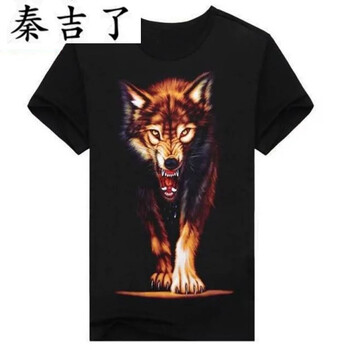 秦吉了（QINJILIAO） 短袖 男士T恤 獨(dú)狼 