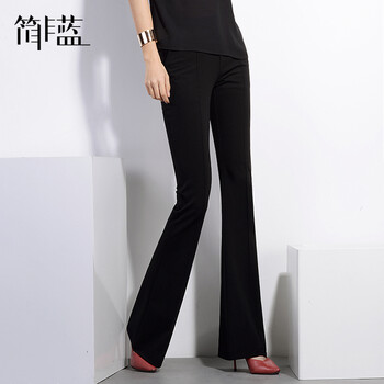 簡非藍 高腰 喇叭褲 女 長褲 休閑褲