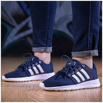阿迪達(dá)斯（Adidas）跑步鞋AW4004/藏藍(lán)NEO網(wǎng)面 37