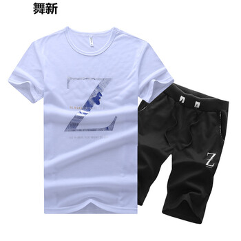 舞新 短袖 男士T恤 2白色+黑色 M