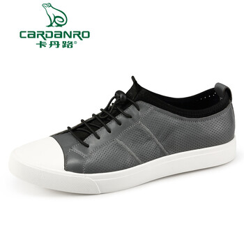 卡丹路（CARDANRO）男士灰色(打孔) 38
