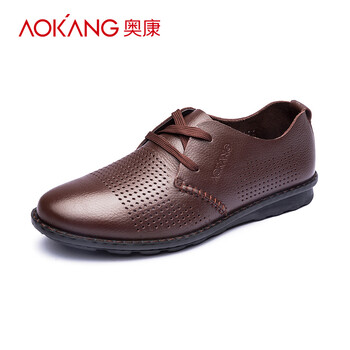 奧康（Aokang）男士棕色鏤空173739131 41