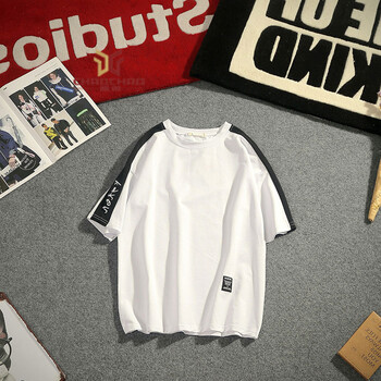 C2潮朝（C2 CHAO CHAO） 五分袖 男士T恤 拼接白色 XL，L，M，XXL